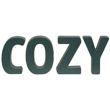 4 Set COZY Wooden Letters - The Fox Decor